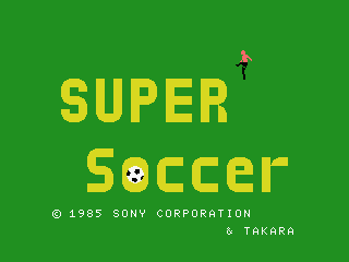 Super Soccer box art for MSX